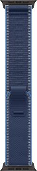 Apple Watch Ultra 3, Black Titanium Case with Blue/Bright Blue Trail Loop (S/M)
