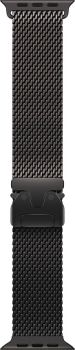 Apple Watch Ultra 3, Black Titanium Case with Black Titanium Milanese Loop (M)