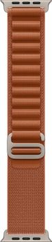 Apple Watch Ultra 3, Natural Titanium Case with Terra Cotta Alpine Loop (S)
